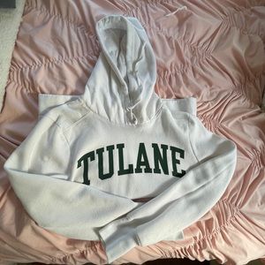 White Tulane hoodie